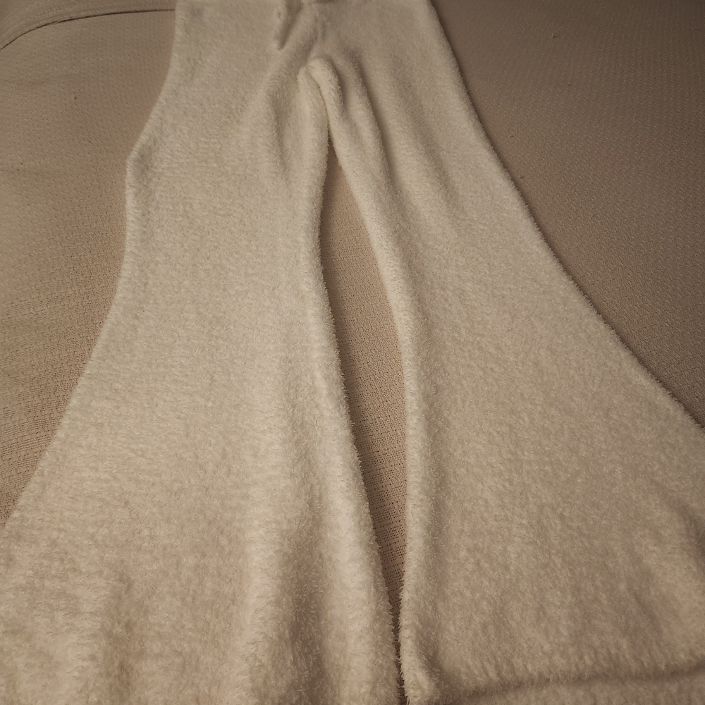 Forever 21 Cream Fuzzy Pants